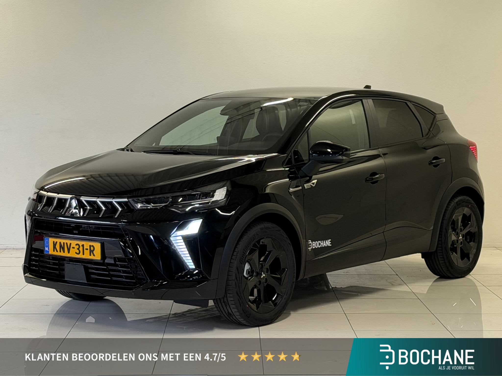 Mitsubishi ASX 1.8 HEV 160 AT Black Edition | DEMO | Lichtme, Stof, 4 cilinders, Met garantie (alle), Origineel Nederlands