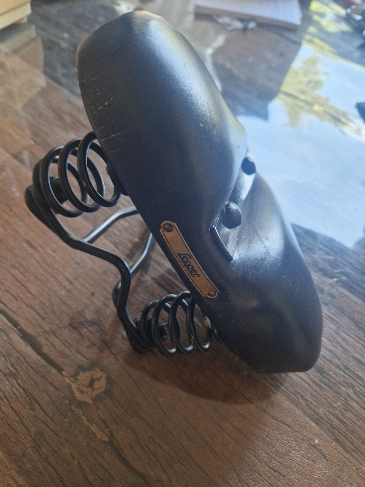 Lepper Zadel - Comfortabel rokzadel met vering, Gebruikt, Leer, Toerfiets, Lepper