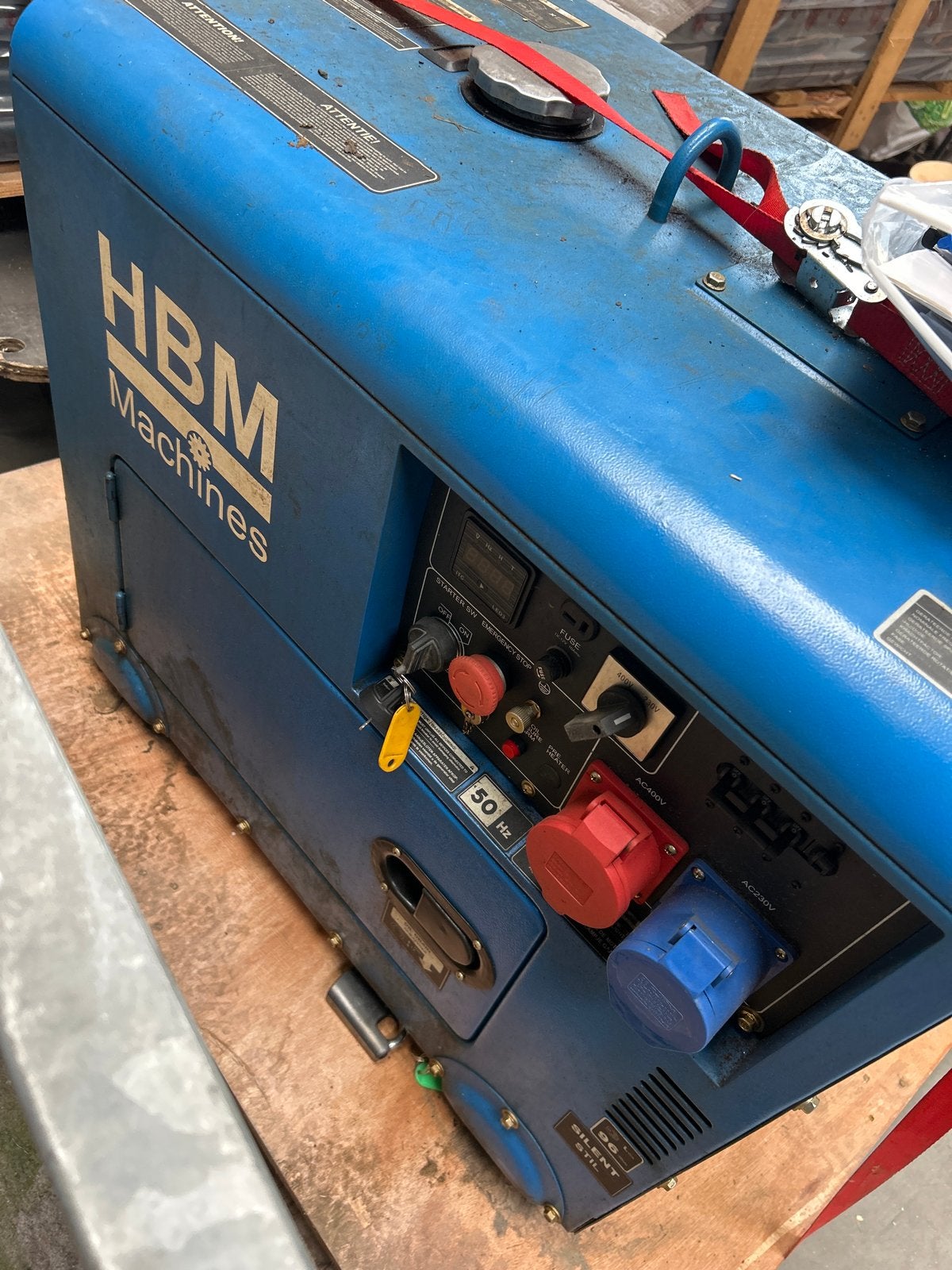HBM Machines Model 9063 Aggregaat - 5.5 kW / 6.9 kVA, Ophalen, Gebruikt, Overige typen, Geluidgedempt