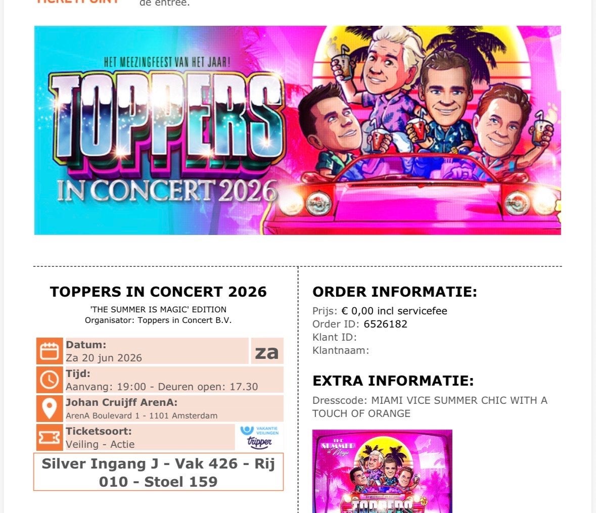 2 tickets Toppers in Concert, Tickets en Kaartjes, Concerten | Pop, Twee personen, Mei