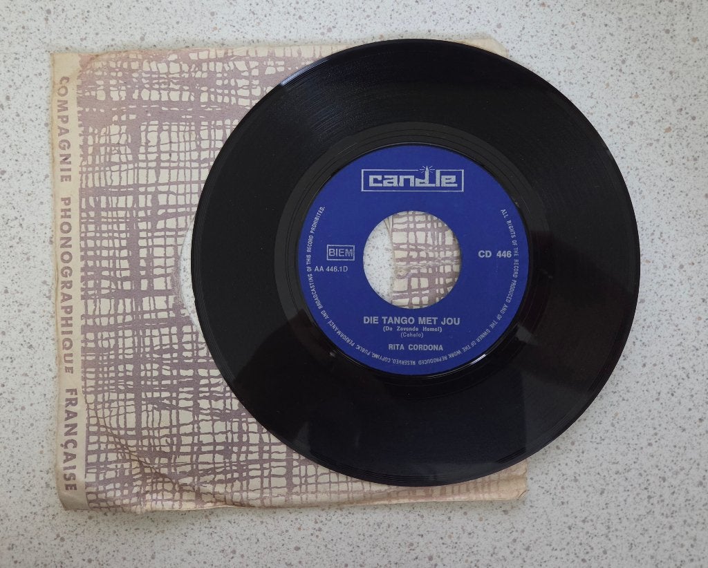 Single Rita Cordona - Die tango met jou (de zevende hemel), Ophalen of Verzenden, Gebruikt, Overige formaten, Levenslied of Smartlap