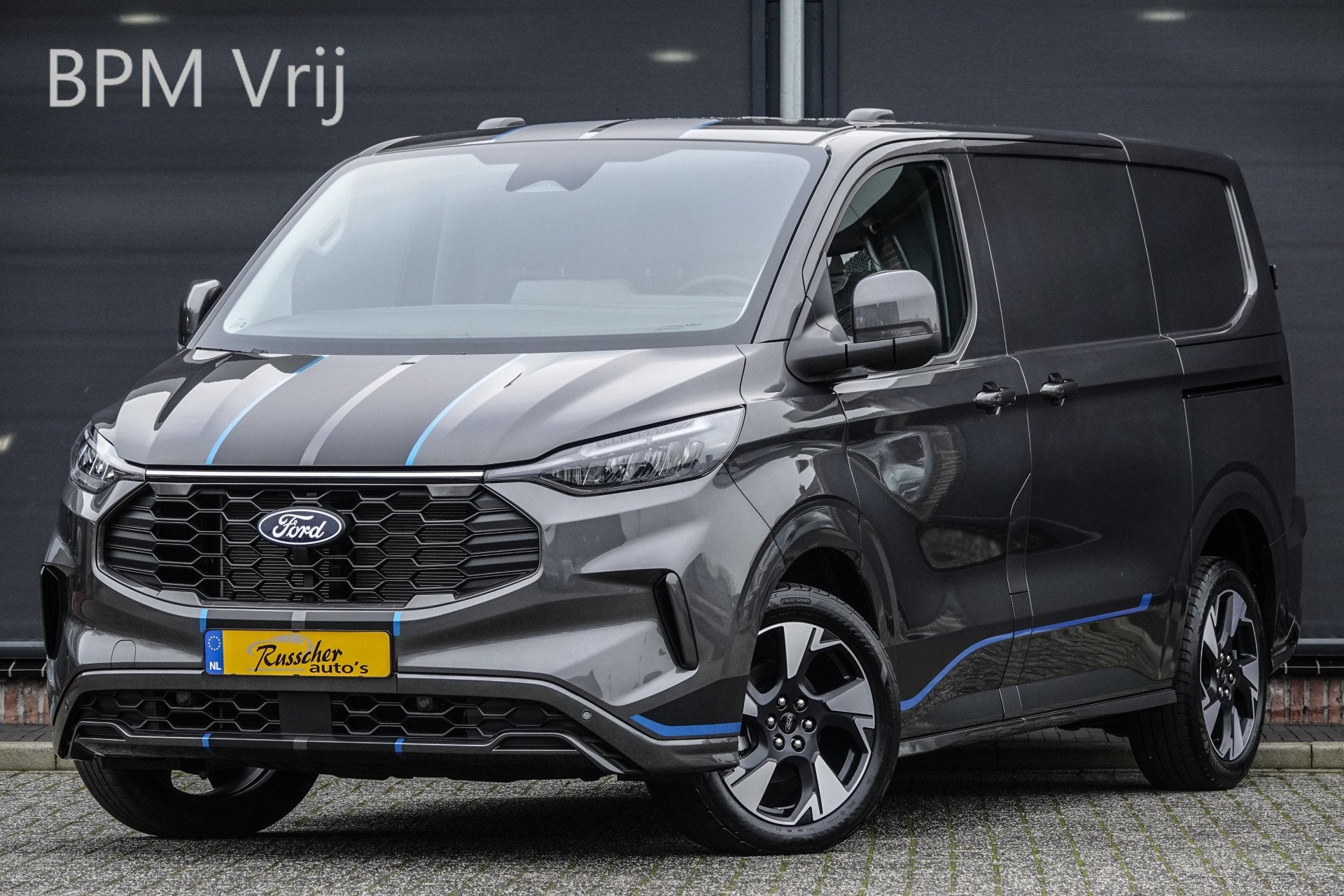 Ford Transit Custom L1H1 170Pk Aut. | Sport | 2xSchuifdeur |, Auto's, Bestelauto's, 12 maanden, Gebruikt, Zwart, 4 cilinders