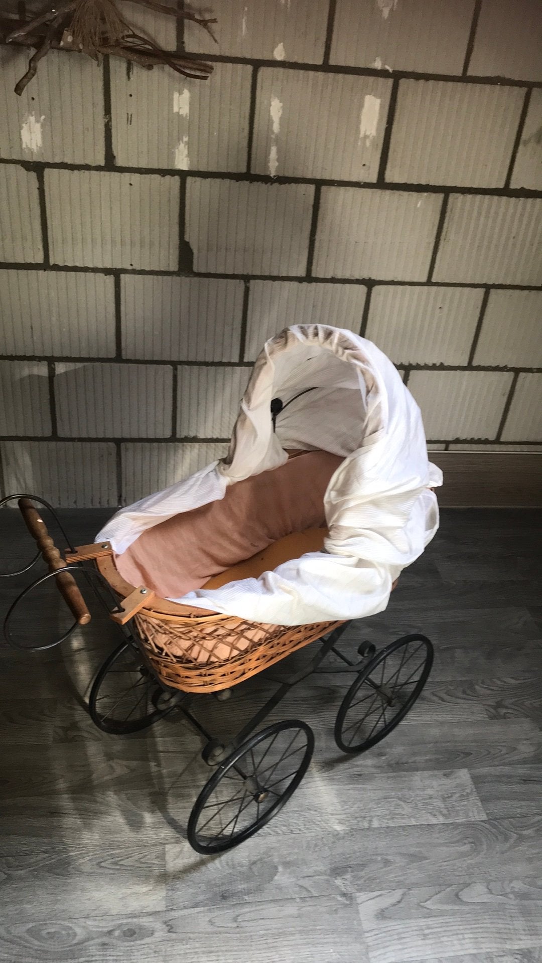 Rieten poppenwagen, Ophalen, Gebruikt, Overige merken