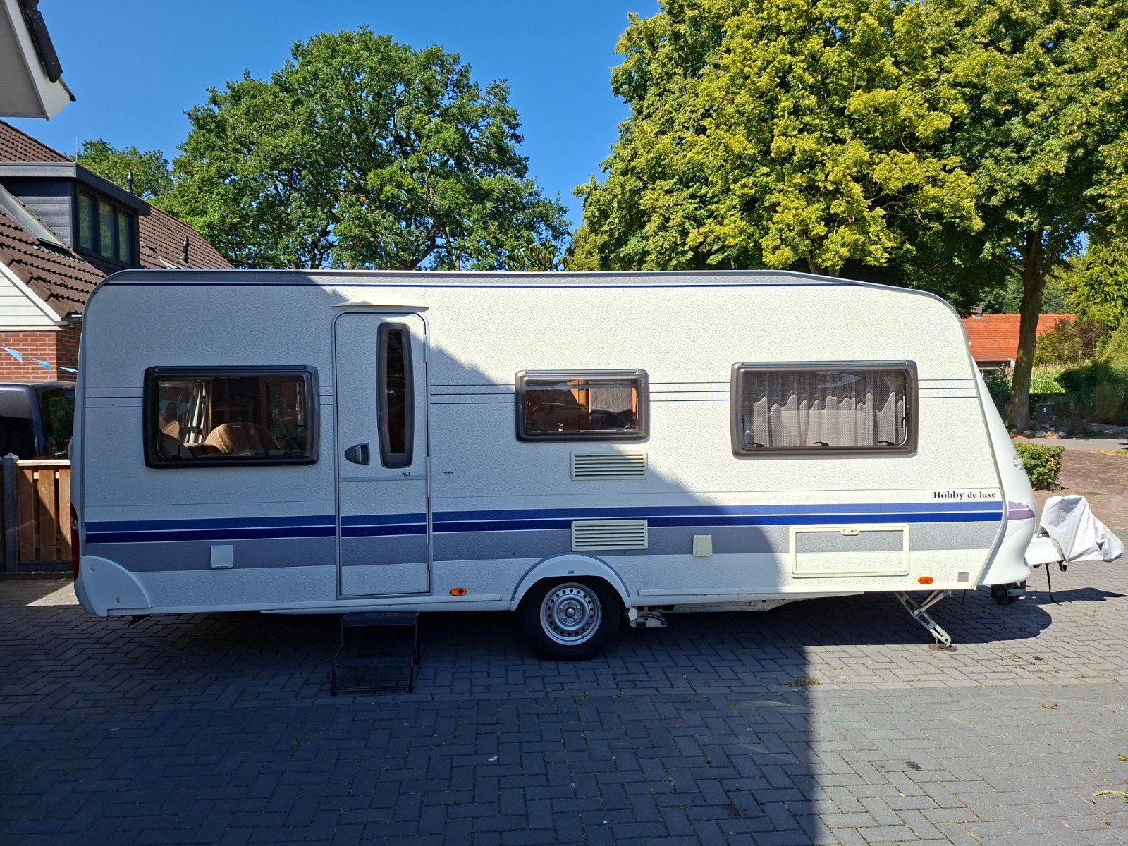 Hobby de luxe 540UL 2008, mover isabella tent,luifel uitbouw, Rondzit, Hobby, Particulier, Kachel