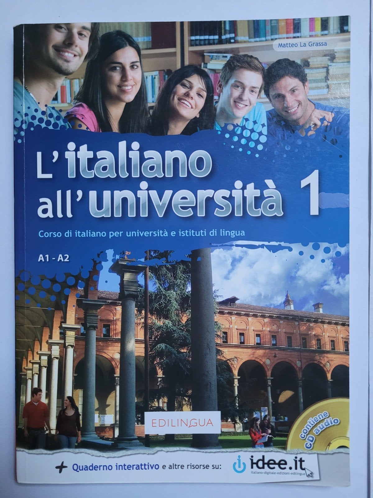 L'Italiano all'università 1 - Studieboek Italiaans, Ophalen of Verzenden, Zo goed als nieuw