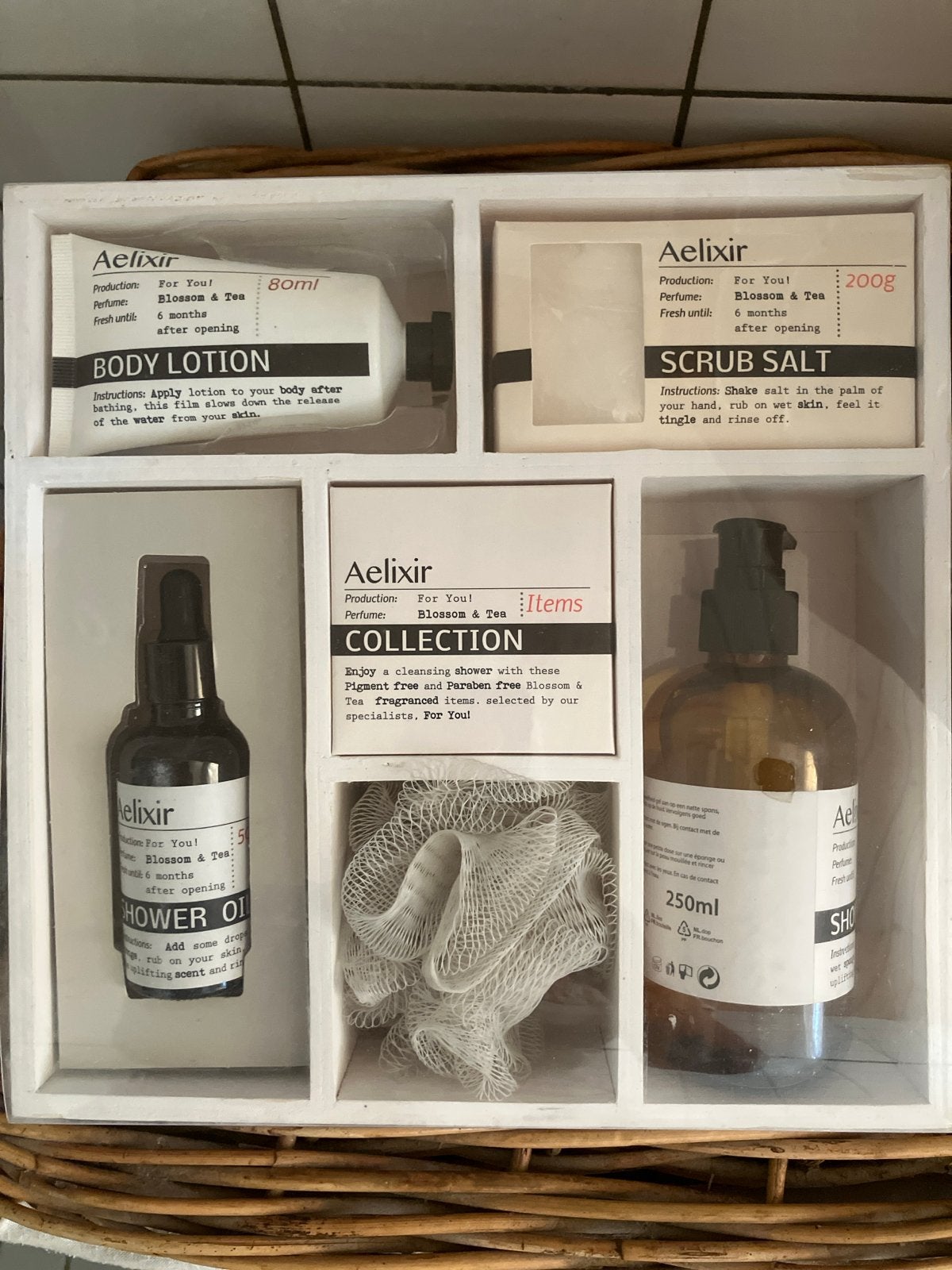 Aelixir Blossom & Tea Verzorgingsset - Nieuw, Ophalen, Nieuw, Bad & Douche