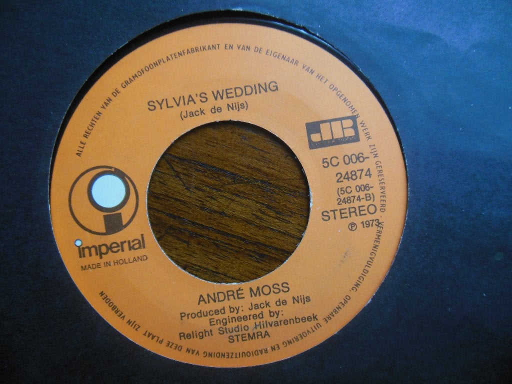 single andre moss 45rpm jukebox vinyl imperial records 7inch, Gebruikt, 7 inch, Single, Ophalen of Verzenden