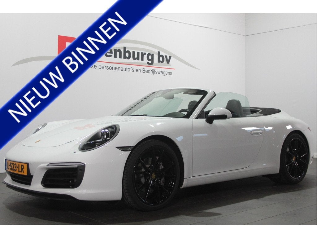 Porsche 911 Cabrio 3.0 Carrera - 2018 - 370 PK - Navi - CarP, Auto's, Porsche, Bedrijf, Te koop, ABS, Airbags, Airconditioning