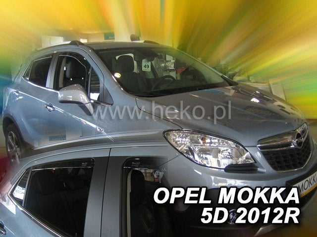Opel Mokka donkere zijwindschermen raamspoilers visors, Ophalen of Verzenden, Nieuw