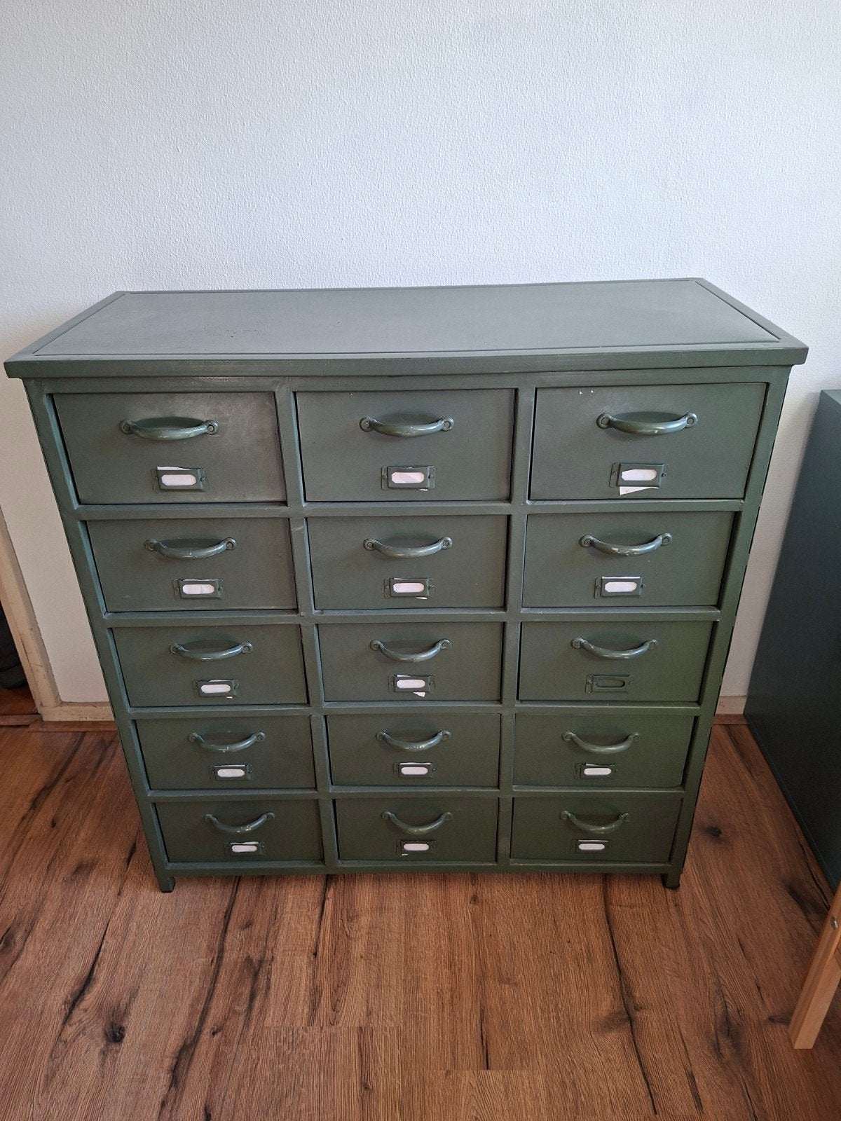 Vintage metalen ladekast - Industrieel design, Ophalen, Gebruikt, 5 laden of meer, 100 tot 150 cm