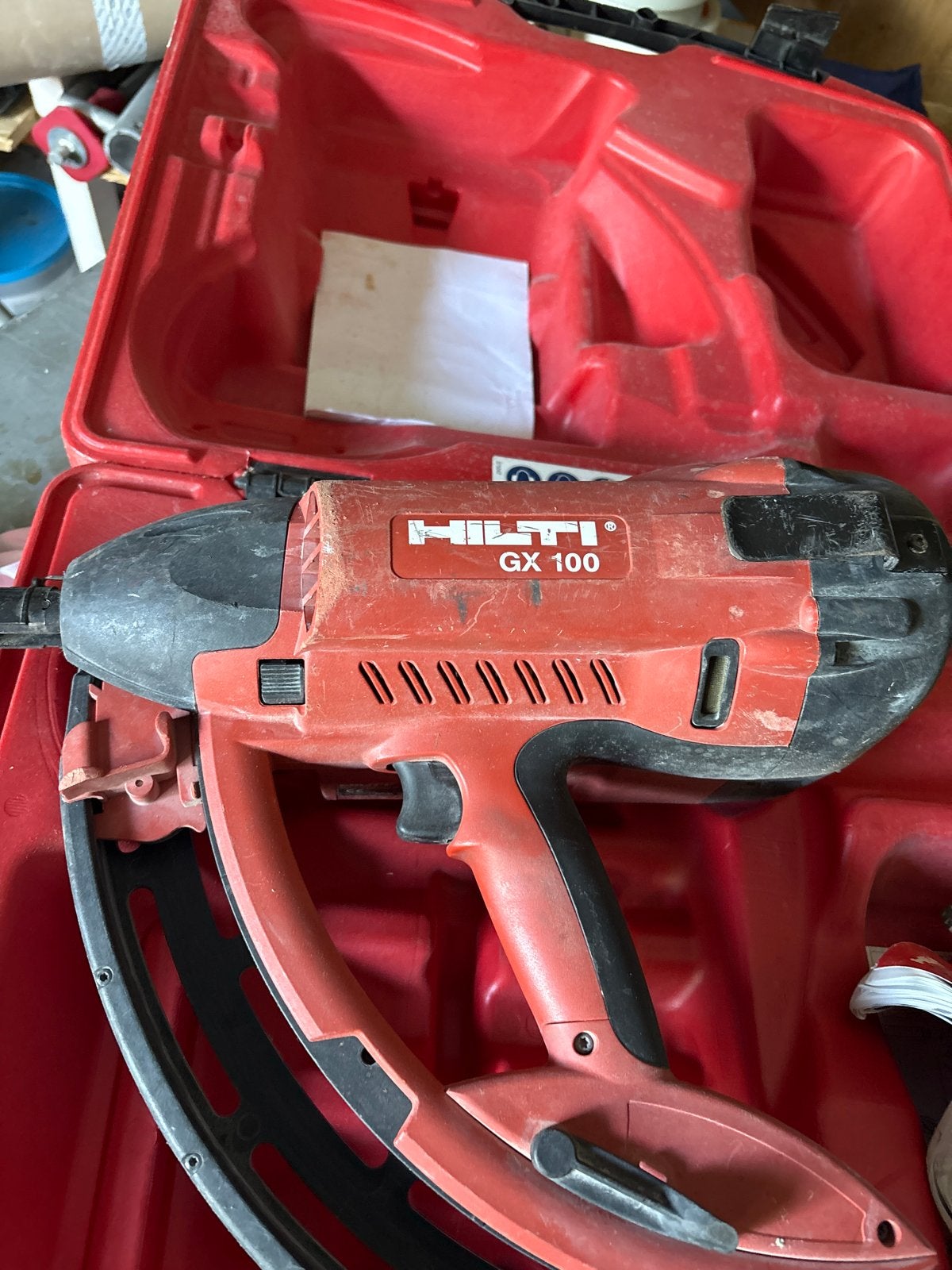 Hilti GX 100 Gas Tackernailer met Koffer, Ophalen, Gebruikt, Tacker/nietmachine, Hilti