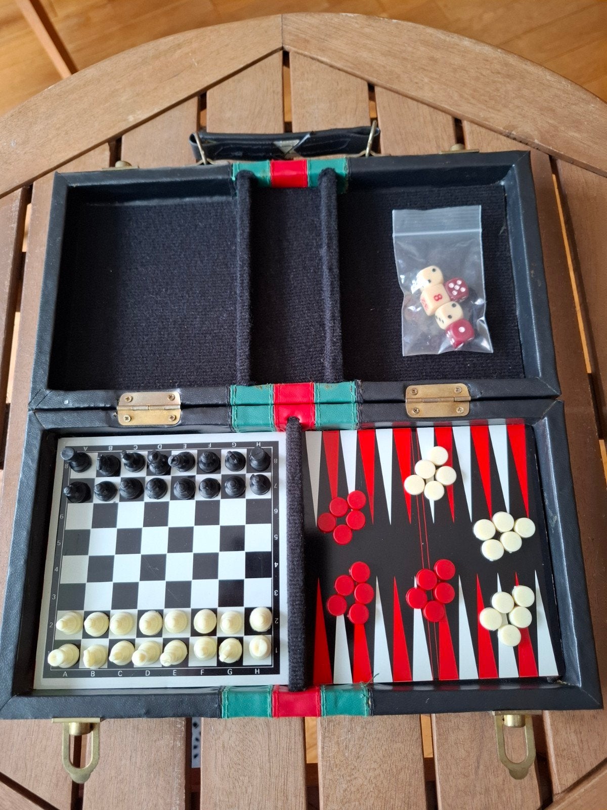 Schaak/backgammon voor onderweg, Ophalen of Verzenden, Zo goed als nieuw