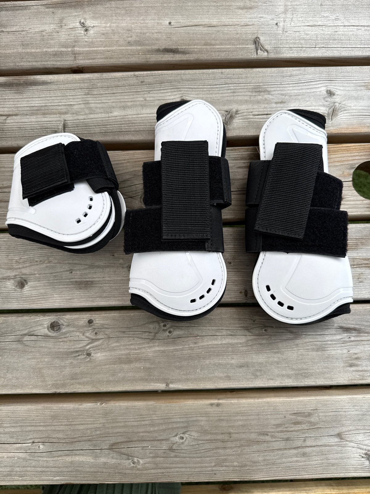 Nieuw witte set beenbeschermers full, Dressuur, Nieuw, Ophalen of Verzenden, Full
