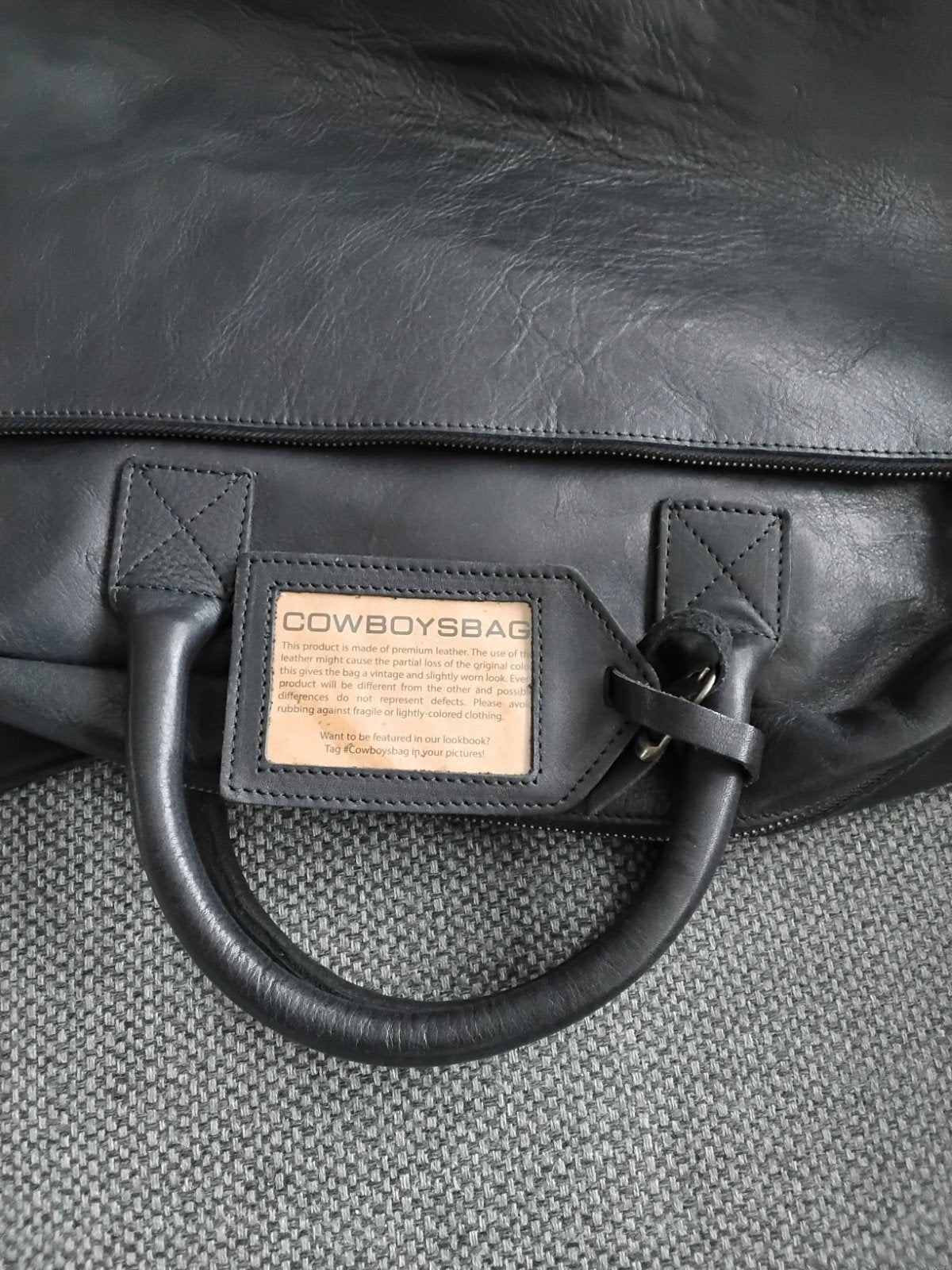 Nieuwe, zwarte Cowboysbag, Ophalen of Verzenden, Nieuw, Zwart, Leer