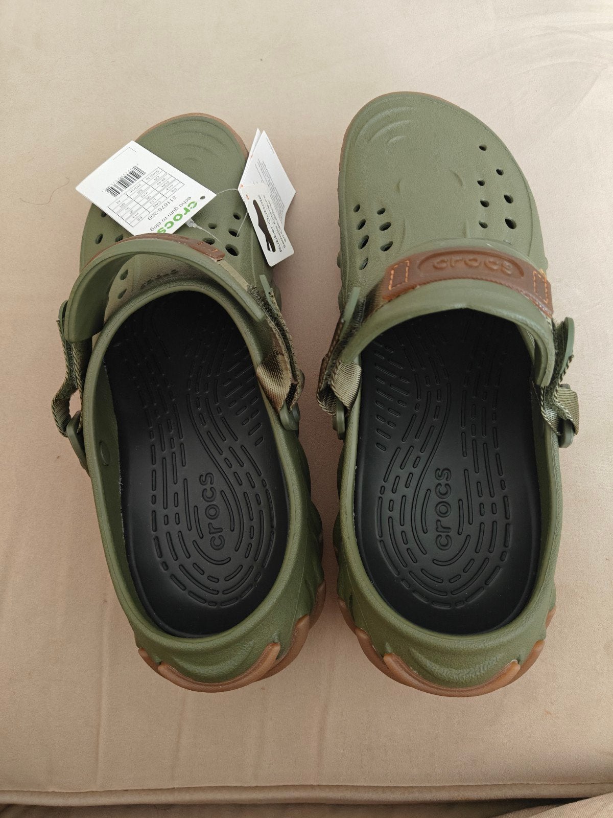 Nieuwe Crocs All-Terrain Clogs - Olijfgroen, Ophalen, Nieuw