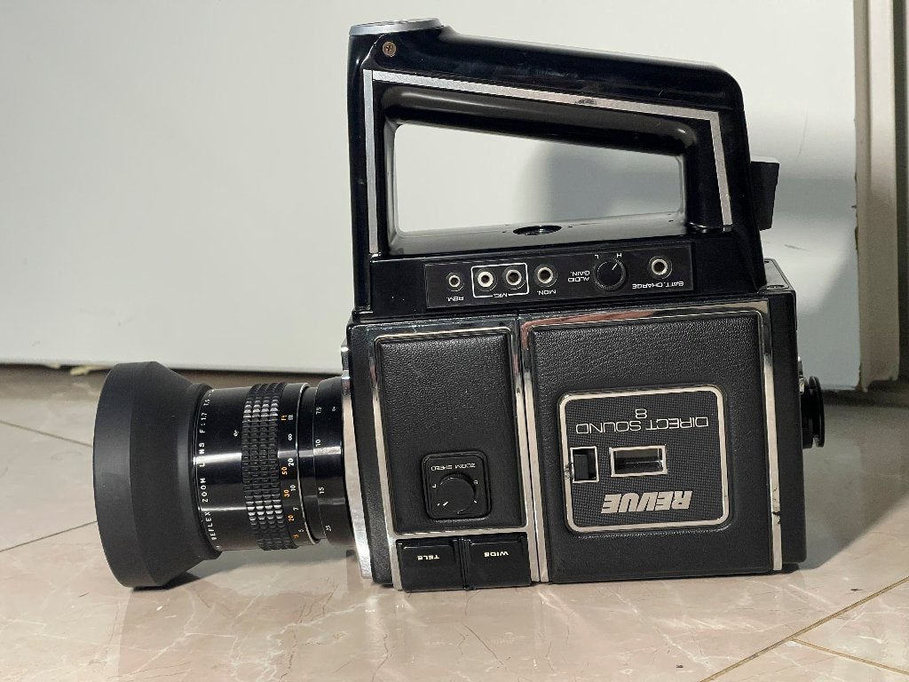 Revue Direct Sound 8 Super8 Cine Film Camera compleet+koffer, 8mm, N, N, Ophalen of Verzenden