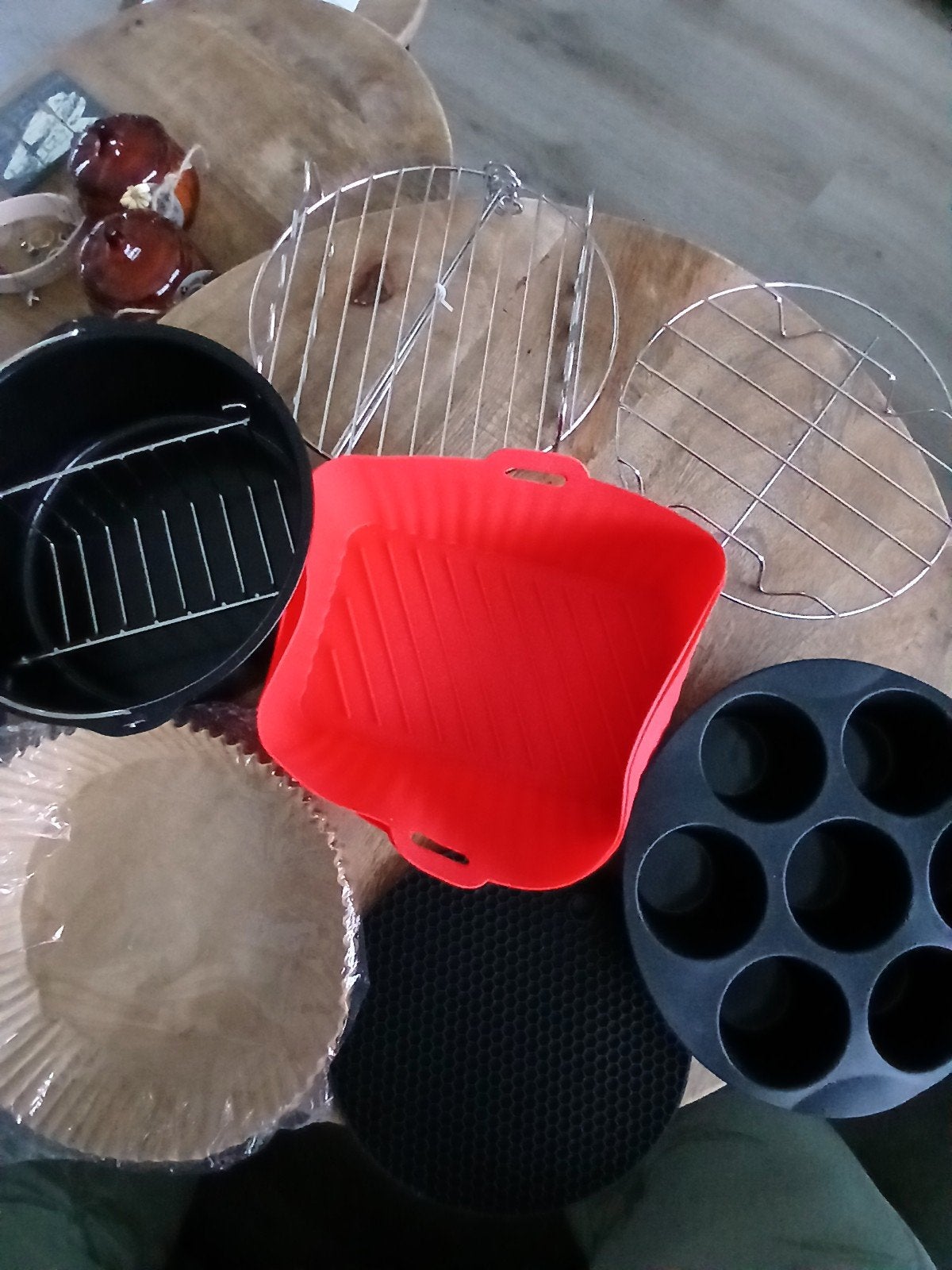 Airfryer Accessoires Set -  Airfryer XL/XXL, Ophalen of Verzenden, Zo goed als nieuw, Airfryer XL, 1500 gram of meer