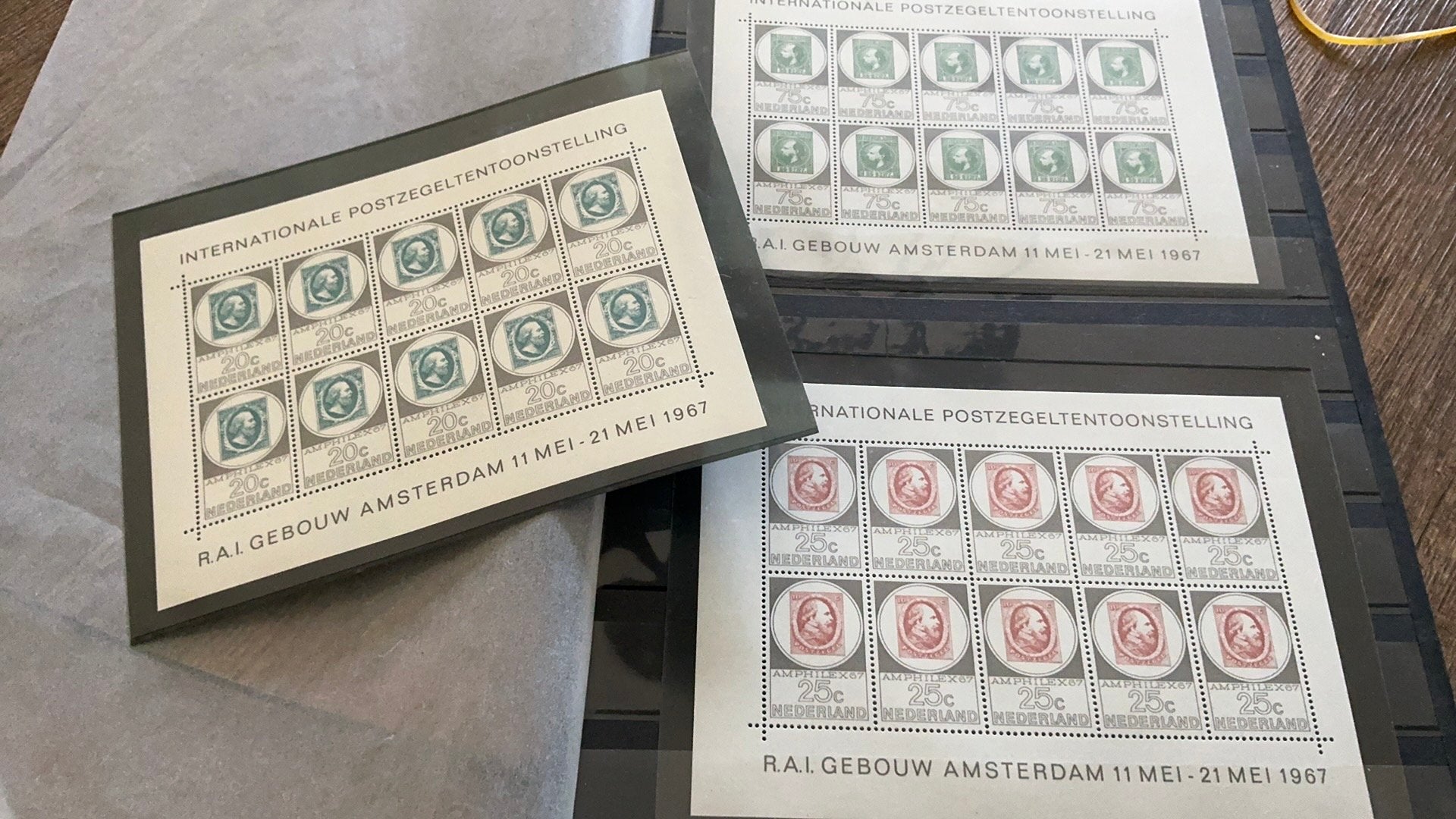 #60 Set pf velletjes Amphilex 1967 Nederland, Ophalen of Verzenden
