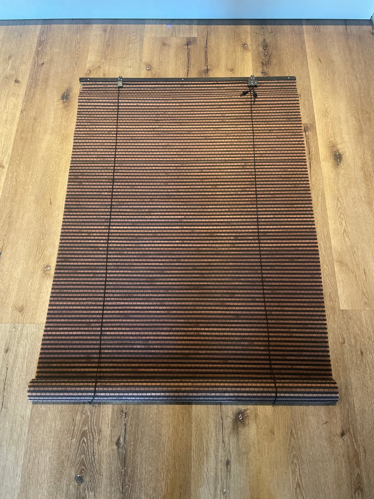Bamboe rolgordijn 90x125 Xenos, Gebruikt, Overige merken, Bruin, Ophalen of Verzenden