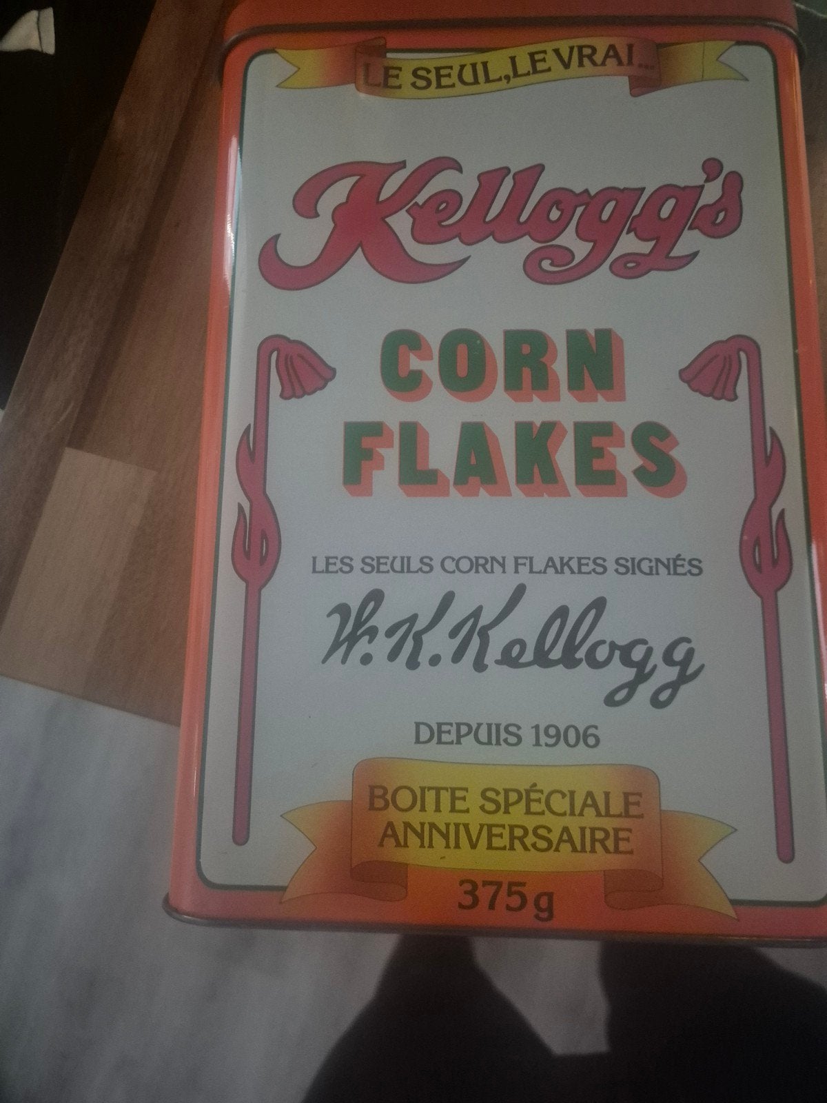 Vintage Kellogg's Corn Flakes Bewaarblik - Speciale Editie, Ophalen of Verzenden, Gebruikt, Overige, Overige merken