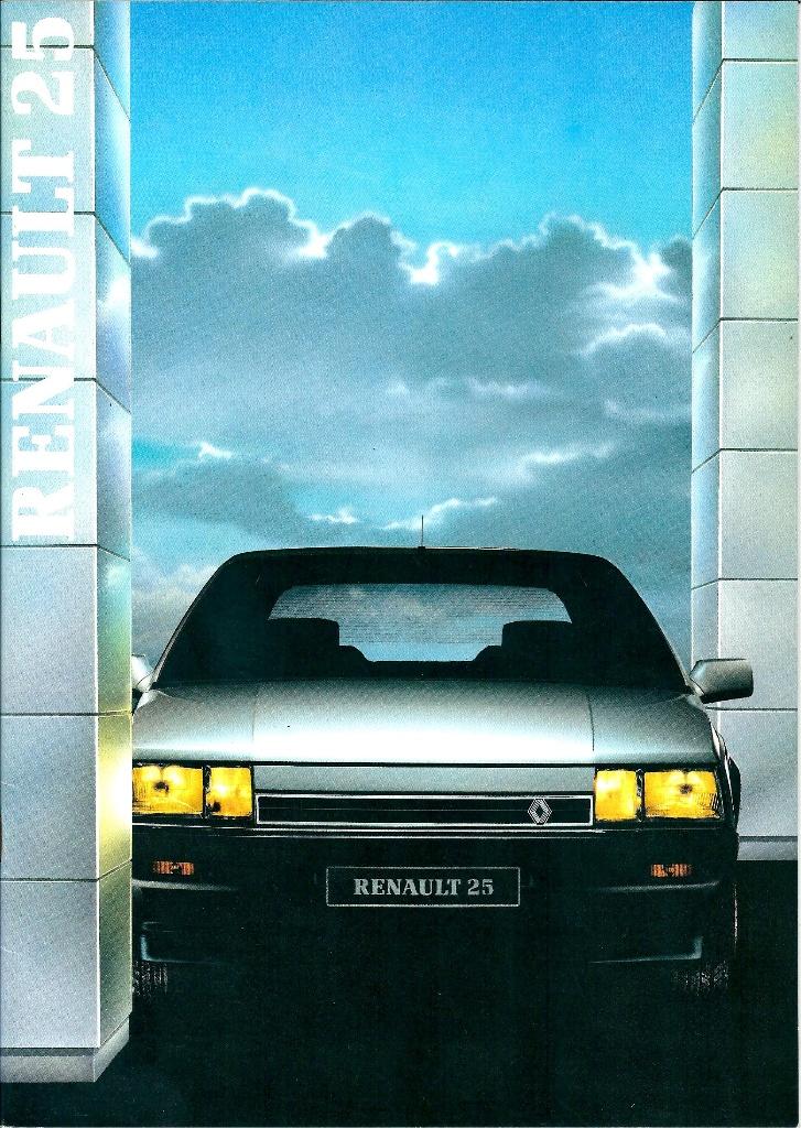 Brochure Renault 25 1987, Ophalen of Verzenden, Gelezen, Renault