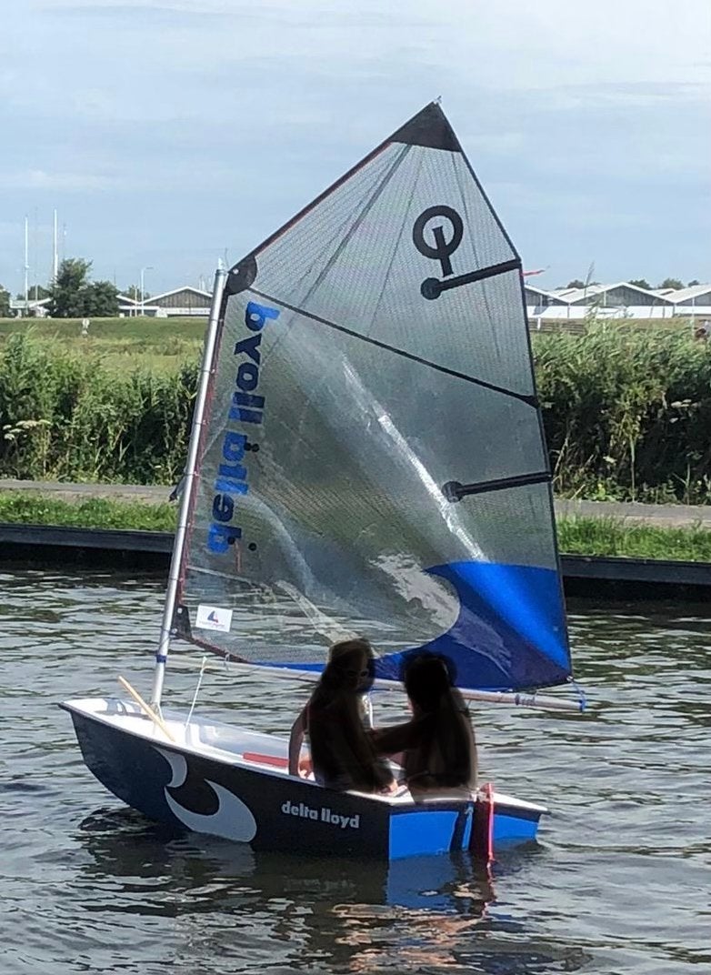 Polyester Optimist - Volvo Ocean Race Team Delta Lloyd, Ophalen, Inclusief zeilen, Polyester, Optimist