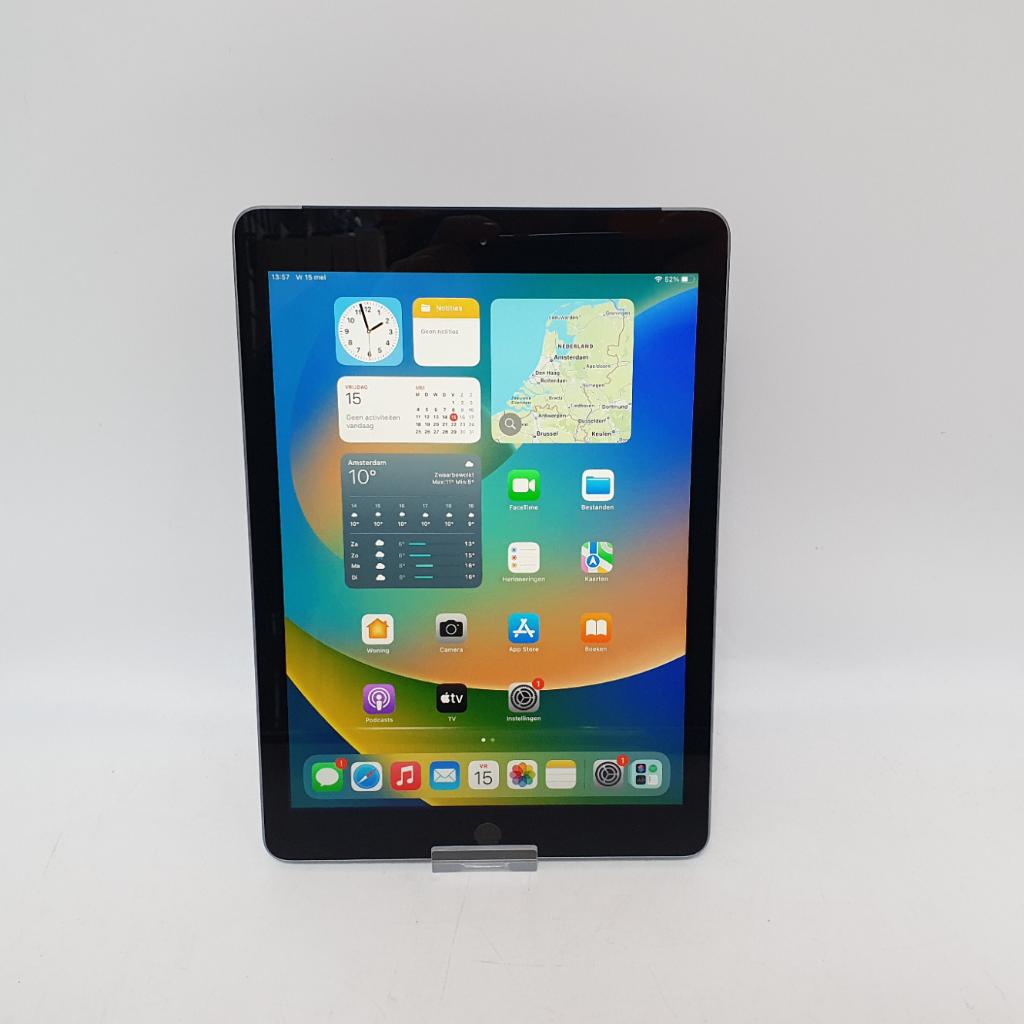 iPad 5e Gen 32GB 11'' (2017) Space Gray in Zeer Nette Staat, Ophalen of Verzenden, Zo goed als nieuw, 10 inch, Bescherming voor- en achterkant