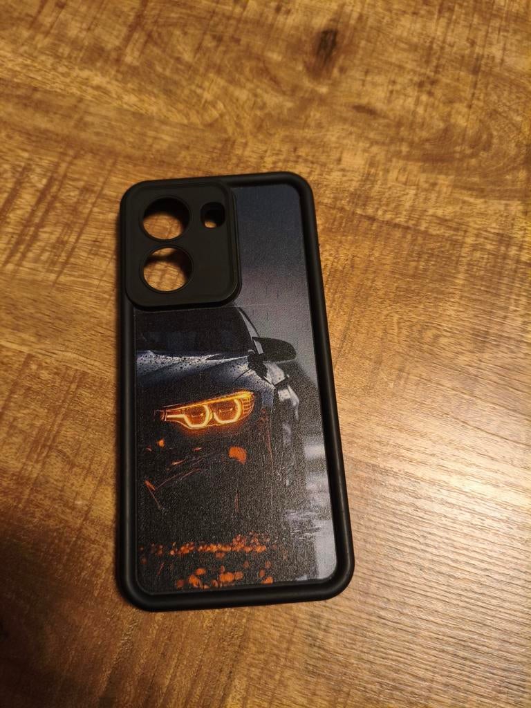 Poco X7 Pro Hoesje met sportwagen design, Ophalen of Verzenden, Zo goed als nieuw, Hoesje of Tasje