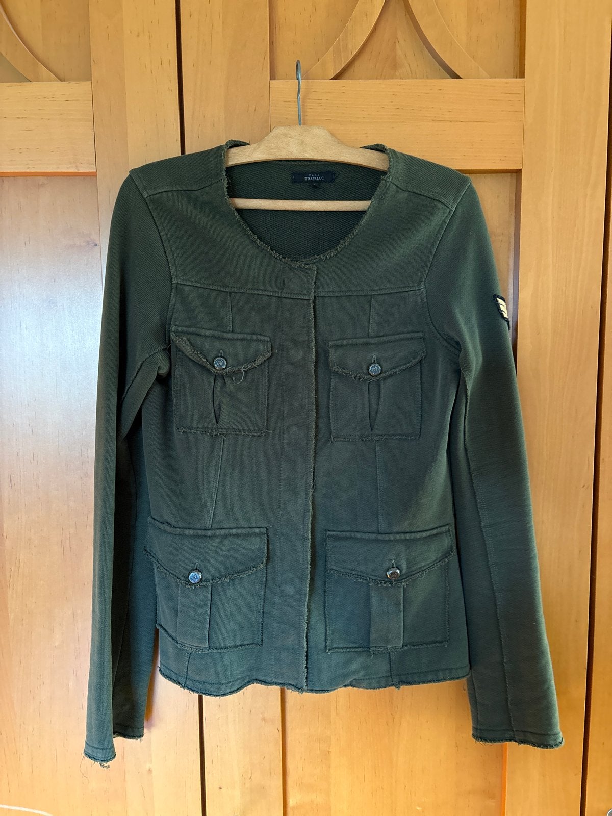 Zara Trafaluc Groen Jasje Maat S, Kleding | Dames, Ophalen of Verzenden, Gedragen, Maat 36 (S), Groen
