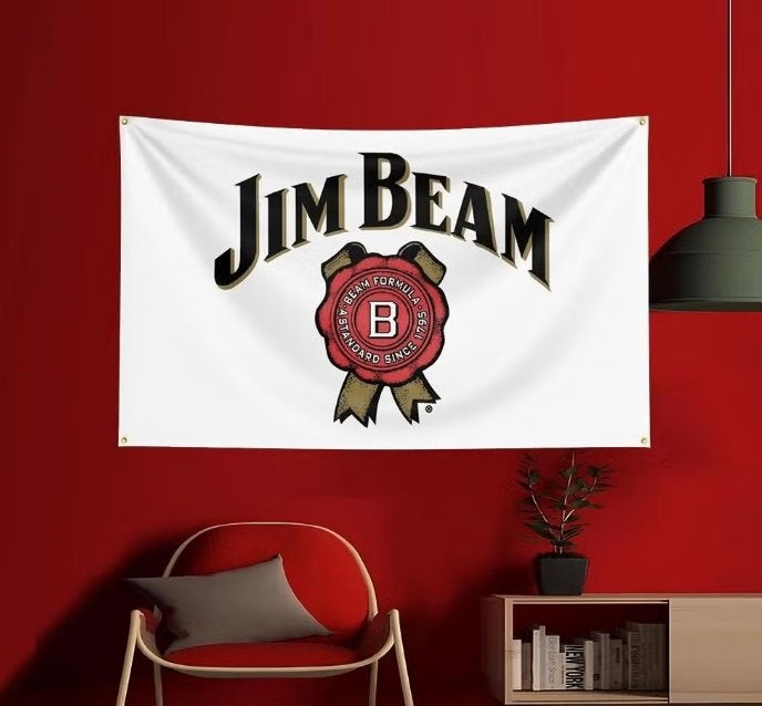 Grote vlaggen Jim Beam (150x90cm), Ophalen of Verzenden, Nieuw