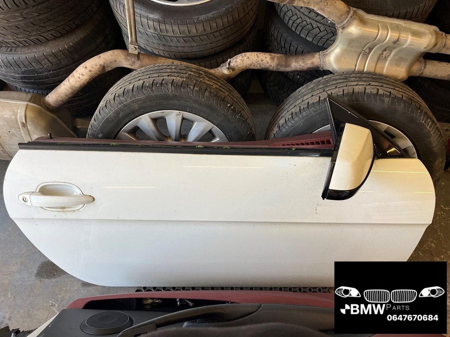 Deur rechts Bmw 6-serie E63 alpinweiss wit, Gebruikt, -, Deur, -