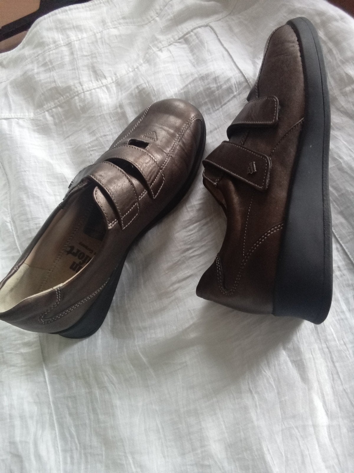 echte nieuw staat luxe comfort schoenen, Finn, 38, brons, Ophalen, Zo goed als nieuw, Bruin, Sneakers of Gympen