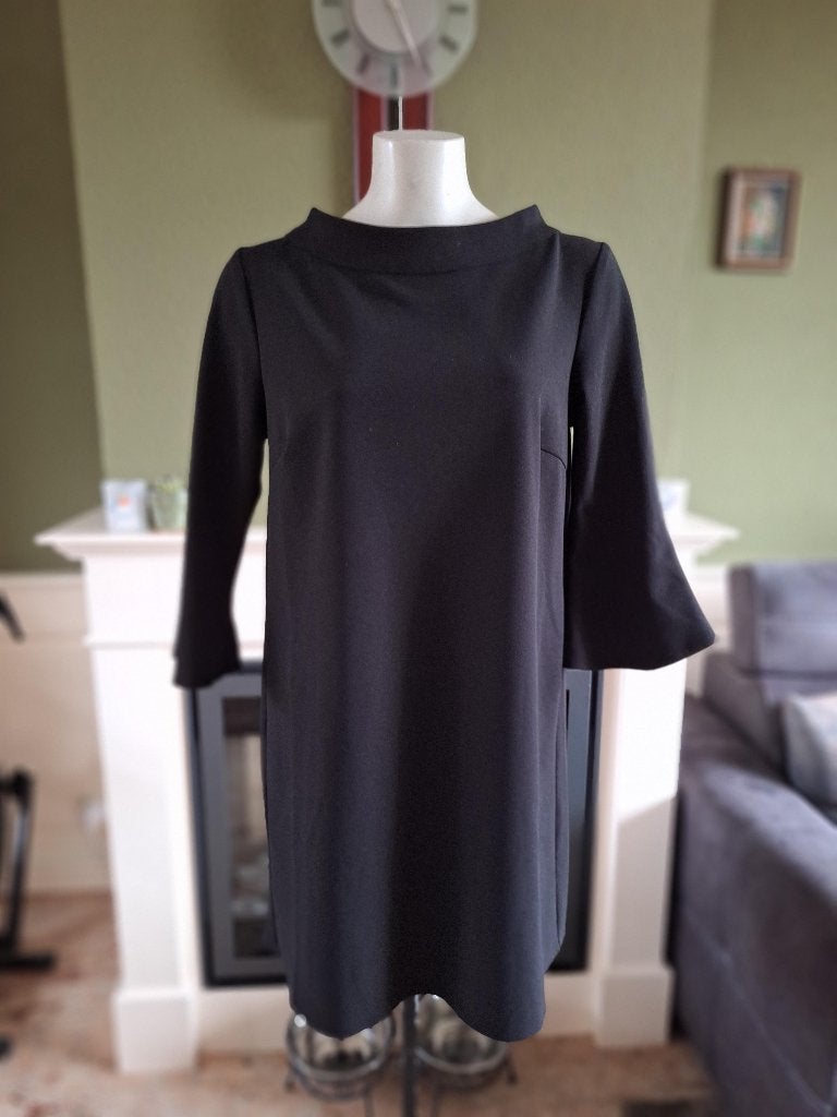 Rinascimento zwarte jurk LBD mt L, Verzenden, Zwart, Zo goed als nieuw, Boven de knie