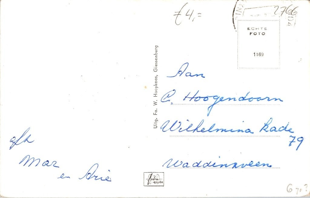 Giessenburg - 12 oude ansichtkaarten, Verzamelen, Ansichtkaarten | Nederland, Verzenden, 1960 tot 1980, Zuid-Holland