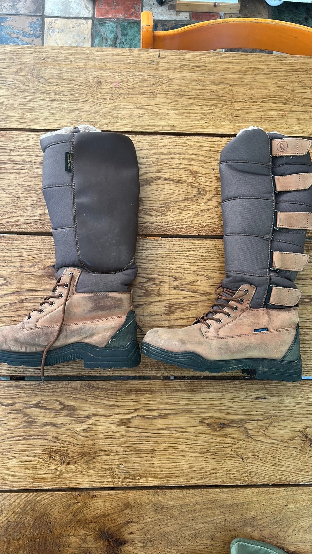 Warme winter rijlaarzen bruin maat 40, Ophalen of Verzenden, Gebruikt, Schoeisel