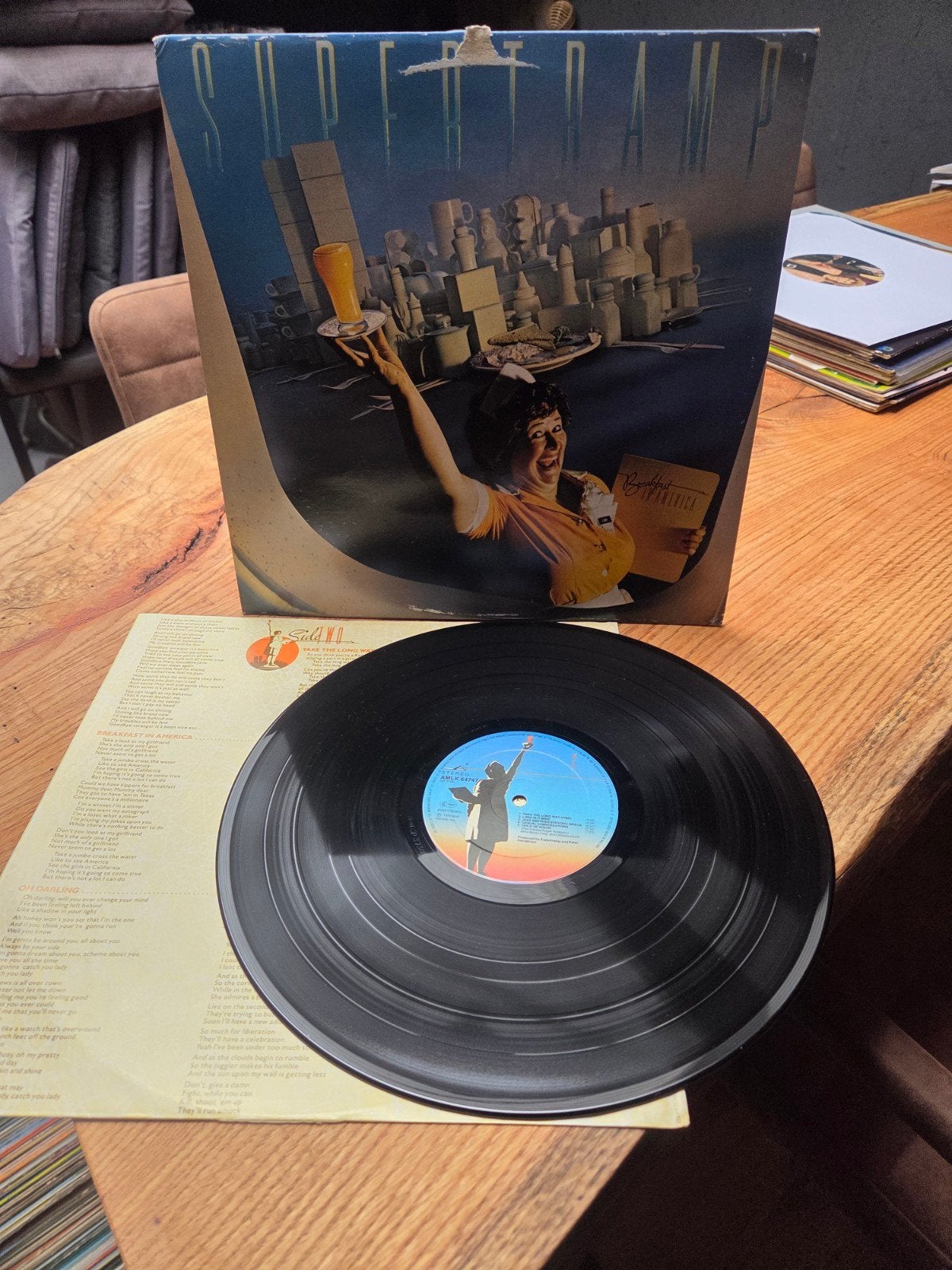Supertramp - Breakfast in America LP (1979), Cd's en Dvd's, LP, Gebruikt, Pop, Ophalen of Verzenden