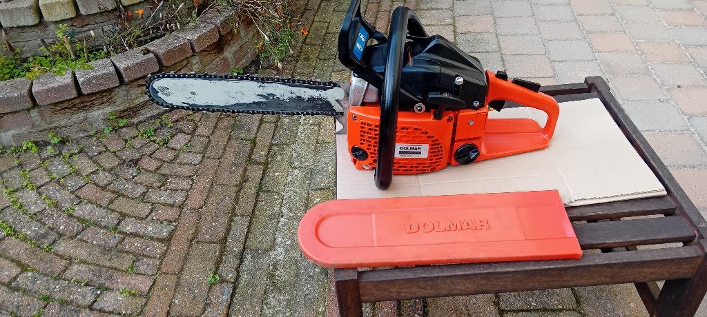 Dolmar 115i kettingzaag met 52cc en 38cm blad.Start direct., Hobby en Vrije tijd, Ophalen of Verzenden, Zo goed als nieuw
