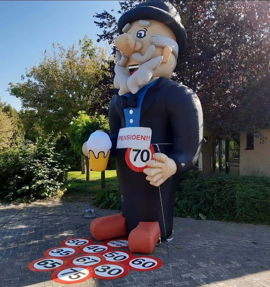 Abraham pop te huur cartoon 4.5 meter, Ophalen, Gebruikt, Abraham of Sarah