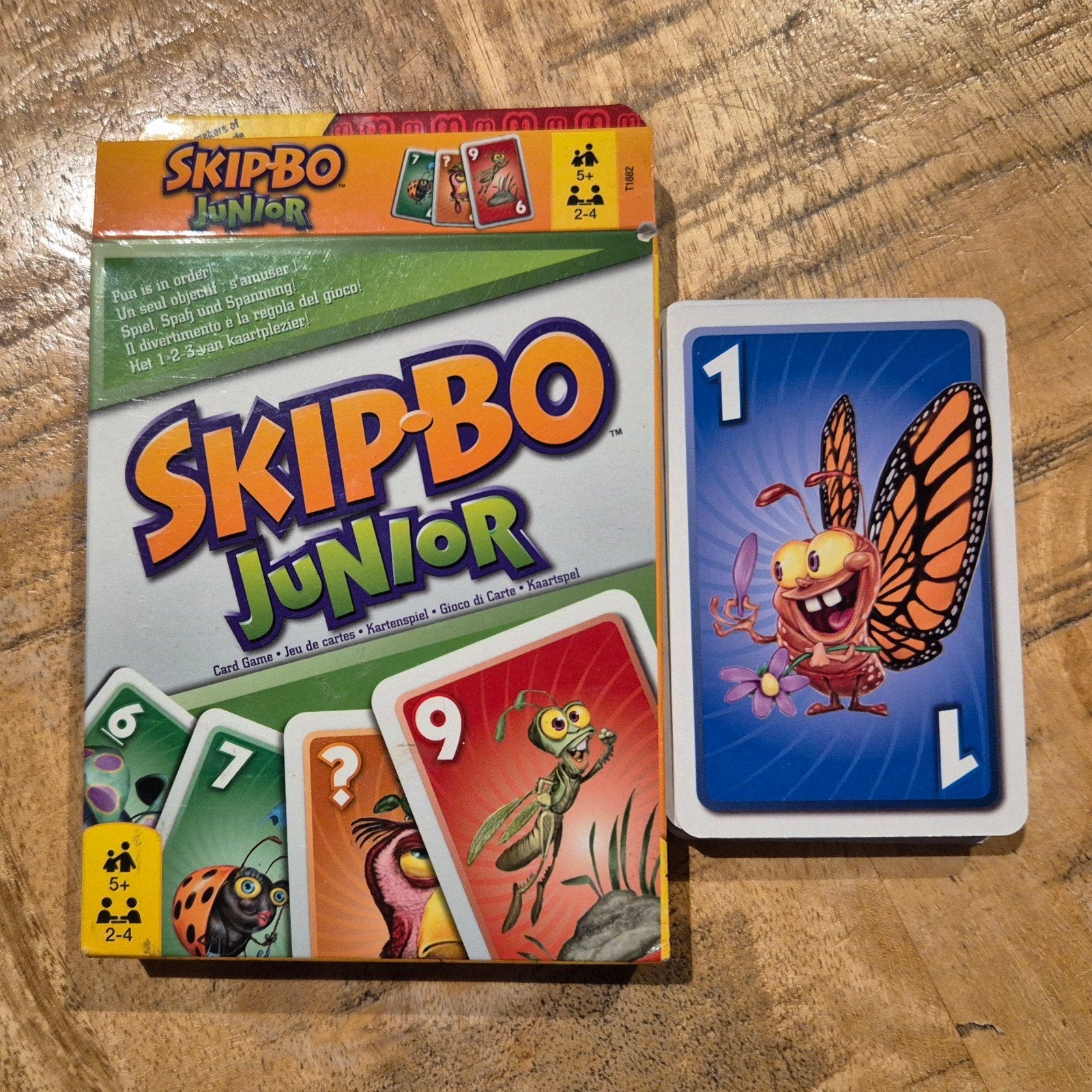 Skip-Bo Junior, Een of twee spelers, Ophalen of Verzenden, Zo goed als nieuw, Mattel