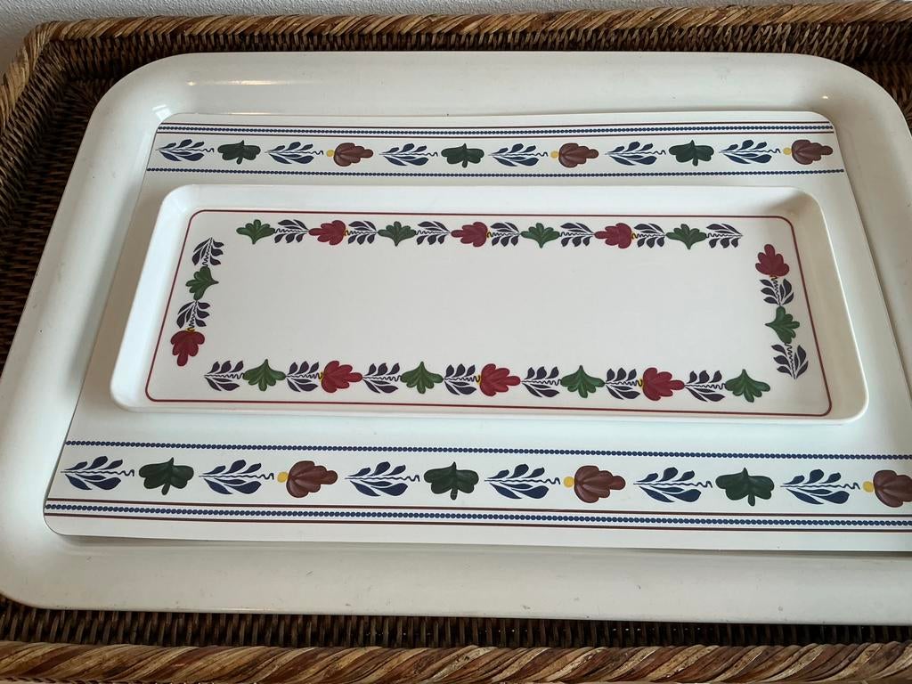 Boerenbont Boch België (Mepal Cakeschaal), Huis en Inrichting, Keuken | Servies, Ophalen of Verzenden, Aardewerk, Boerenbont, Overige typen