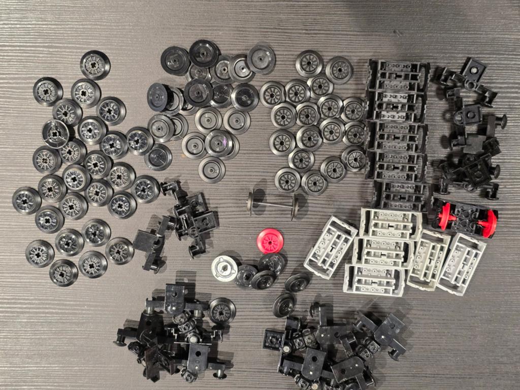 Assortiment lego trein wielen partij, Ophalen