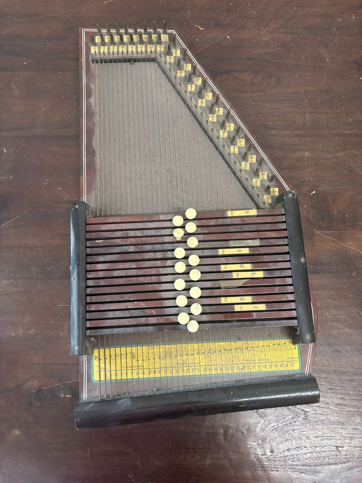 Vintage Autoharp / Citer - Uniek Snaarinstrument, Ophalen, Gebruikt, Citer