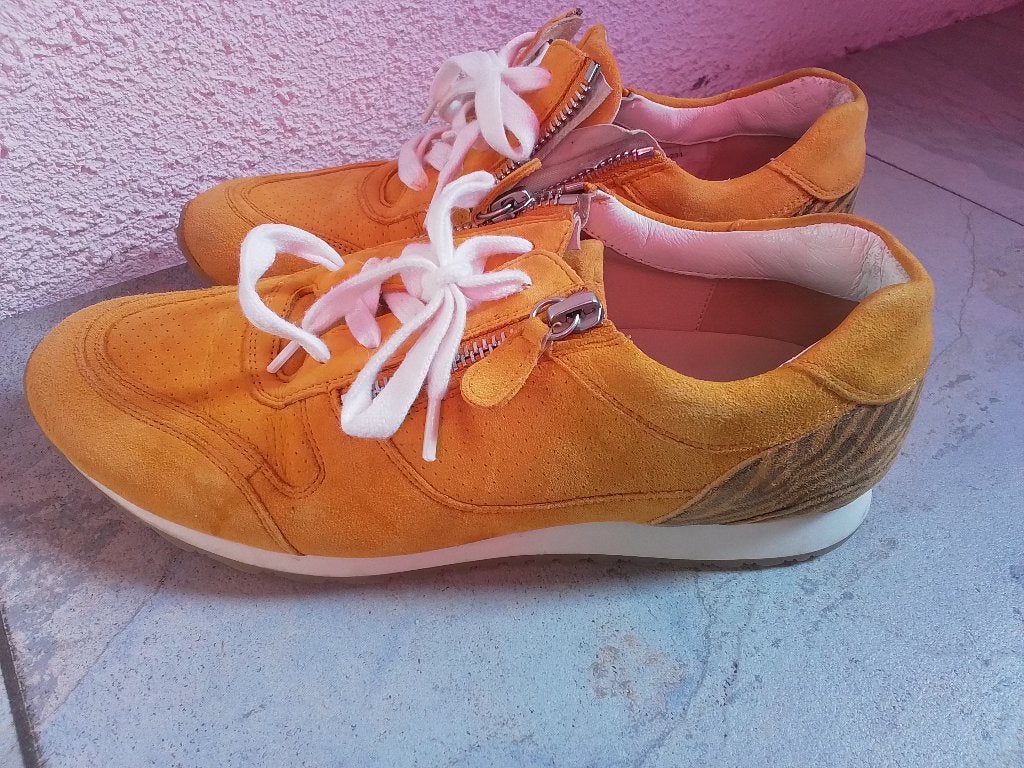 Hassia  Sneakers 'Barcelona' Maat 38, Ophalen of Verzenden, Gedragen, Geel, Sneakers of Gympen