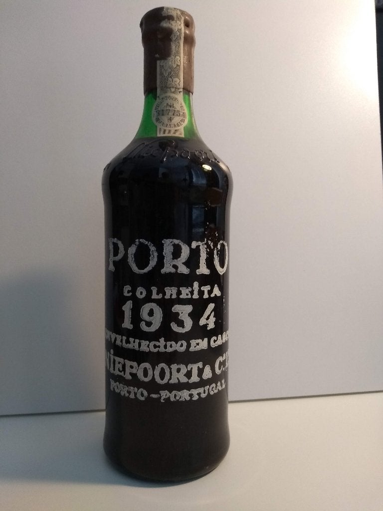 Niepoort Colheita port 1934 (gebotteld 1983!) Verzamelobject, Ophalen of Verzenden, Vol, Overige gebieden, Port