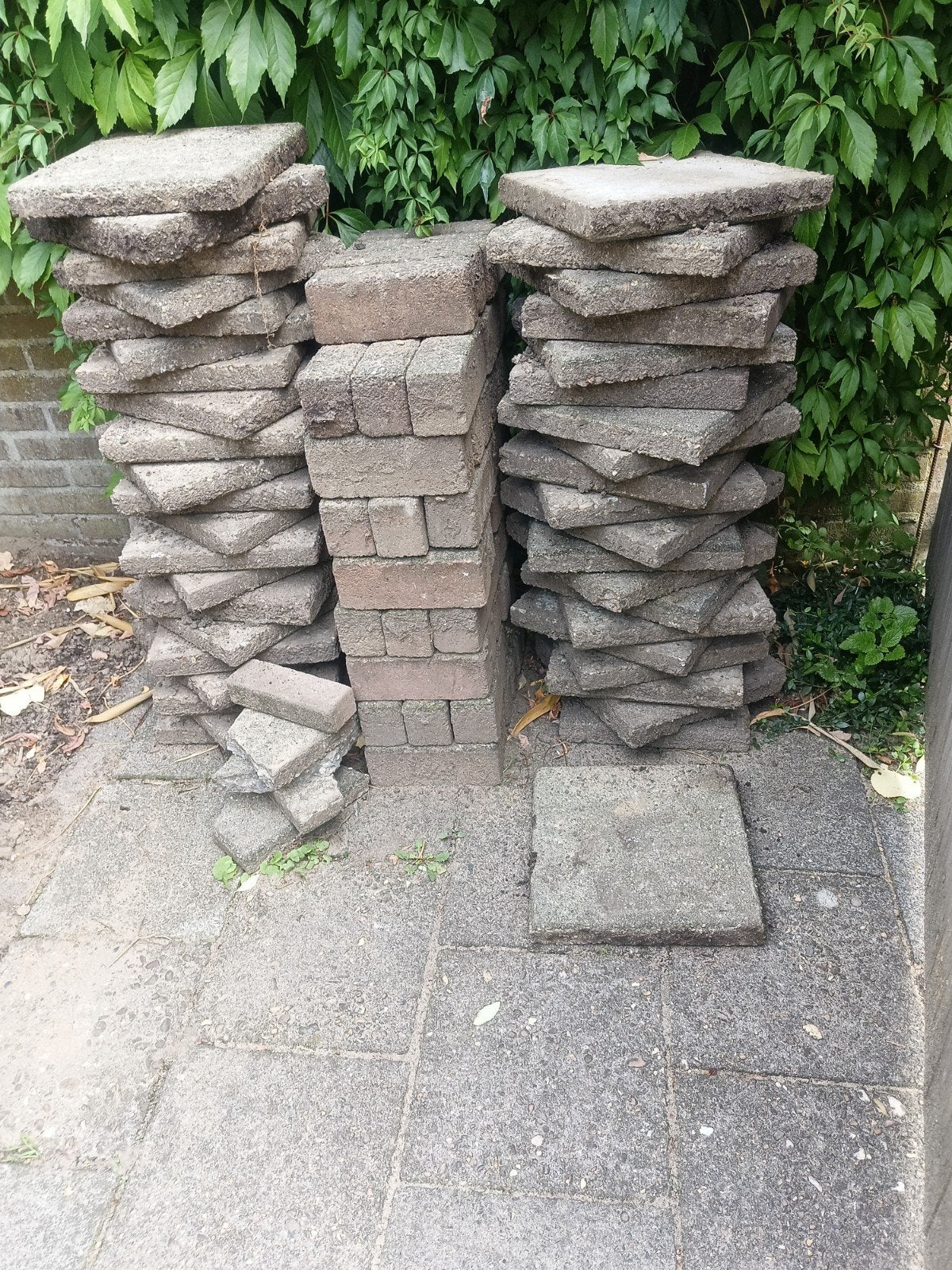 Gratis stoeptegels, Ophalen, Gebruikt, Overige typen, 10 m² of meer
