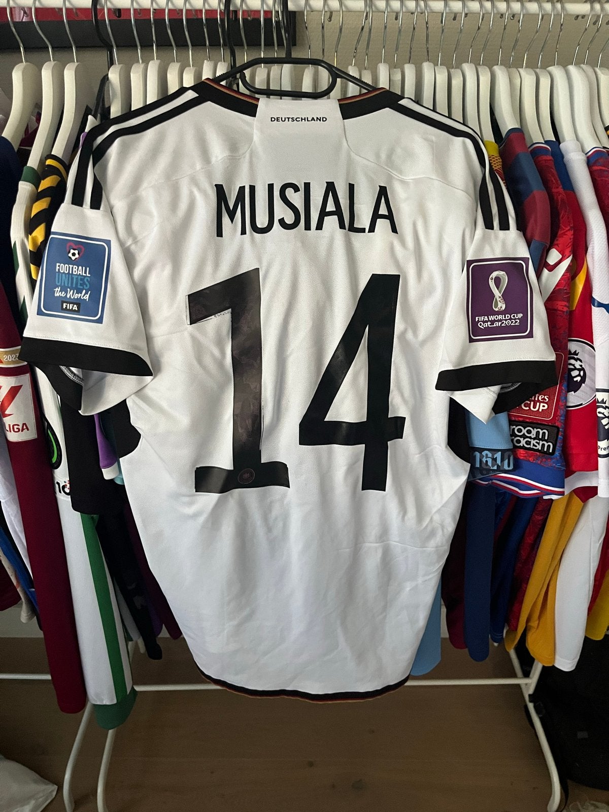 Duitsland Thuisshirt WK 2022 Musiala #14 Maat L, Maat L, Ophalen of Verzenden, Zo goed als nieuw, Shirt