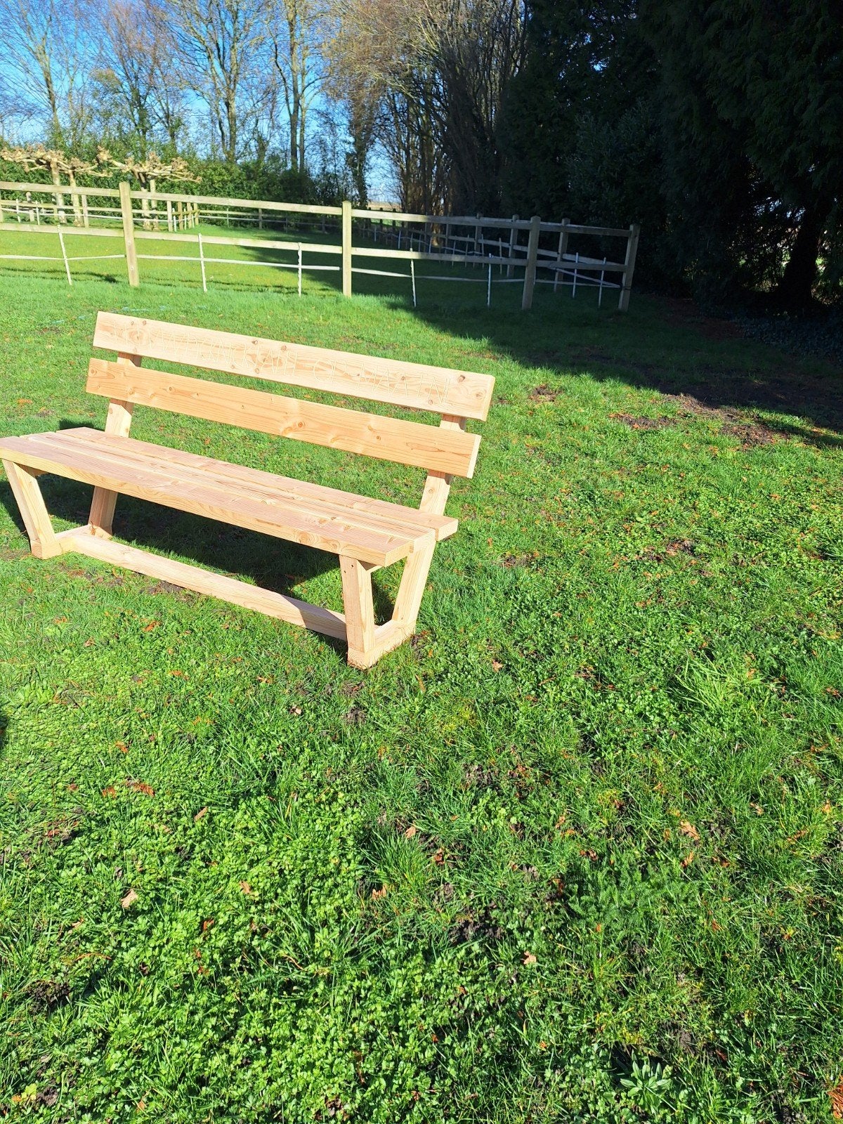 tuinbank op maat gemaakt, Ophalen of Verzenden, Nieuw, Hout, Schommelbank