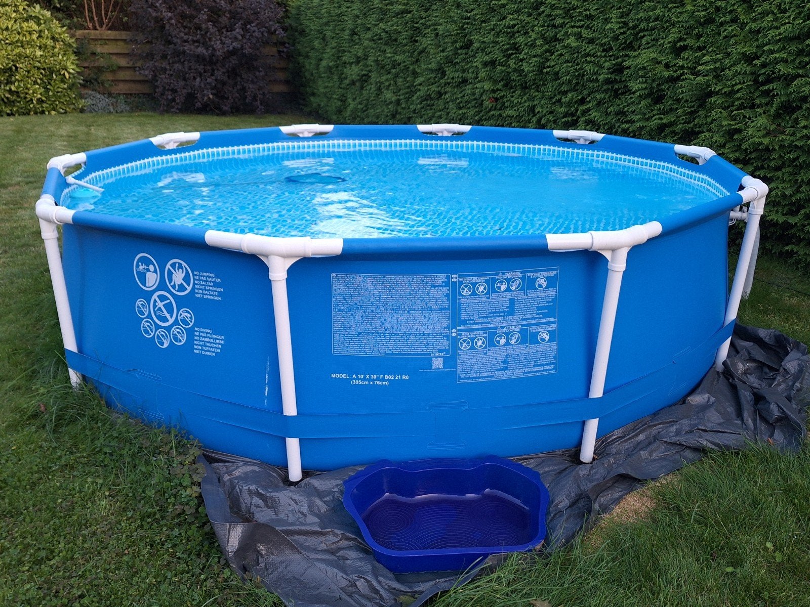 Intex Metal Frame Pool 305x76 cm met pomp, Ophalen, Minder dan 80 cm, Rond, Zo goed als nieuw