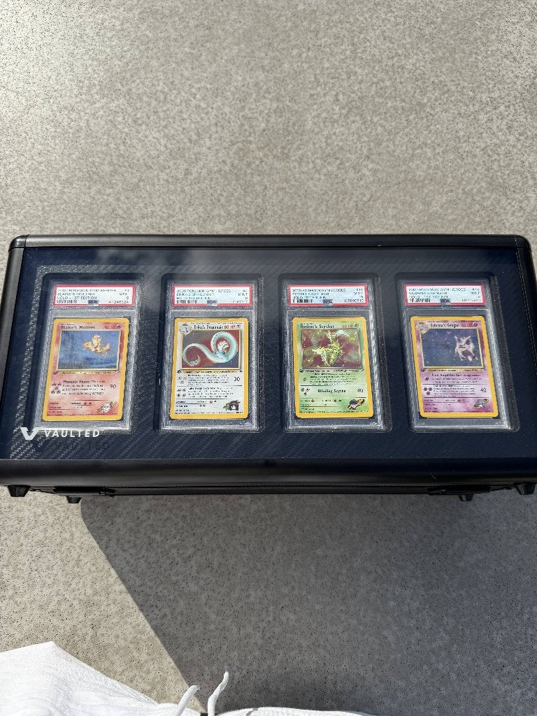 Pokémon Gym Heroes COMPLETE 1st Edition Set PSA 9, Hobby en Vrije tijd, Verzamelkaartspellen | Pokémon, Ophalen, Zo goed als nieuw