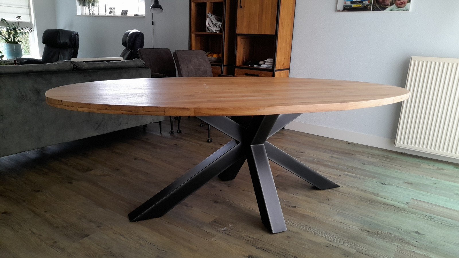 Ovale tafel, Huis en Inrichting, Ophalen of Verzenden, Ovaal, 200 cm of meer, 100 tot 150 cm